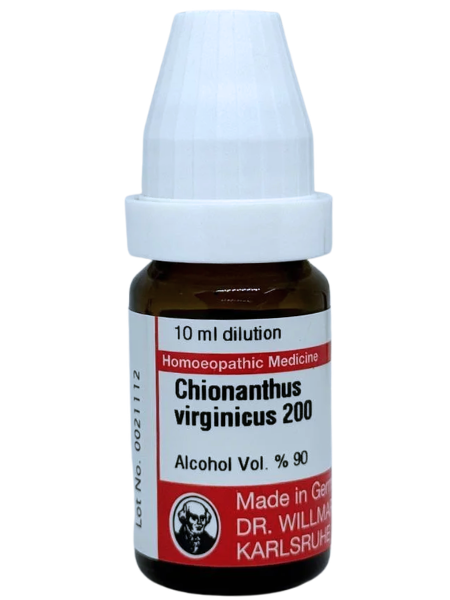 Chionanthus Virginica | DAR No: 21-337(H)-017 – Dr. Willmar Schwabe Germany (Original Homeopathic Medicine)