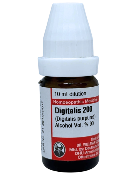 Digitalis Purpurea | DAR No: 21-361(H)-017 – Dr. Willmar Schwabe Germany (Original Homeopathic Medicine)