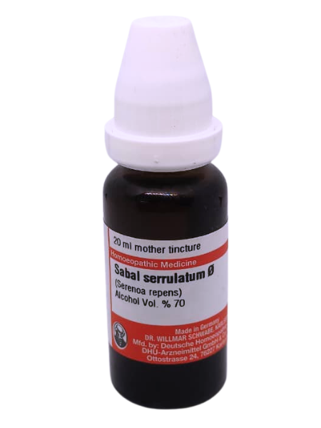 Sabal Serrulata – Mother Tincture | Homoeopathic Remedy for Prostate Enlargement, Urinary Troubles & Male Health